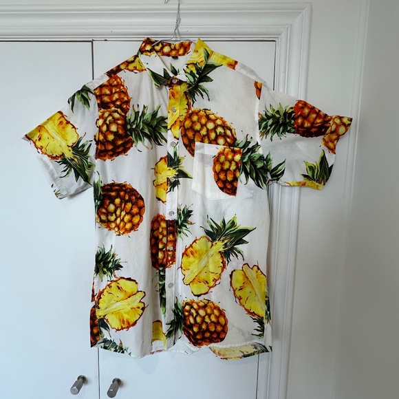 Vintage Tropical button down shirt, size L - Picture 1 of 4